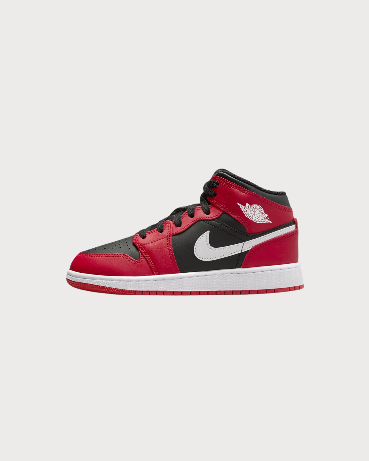 Jordan 1 Mid Gym Red Black White (GS)