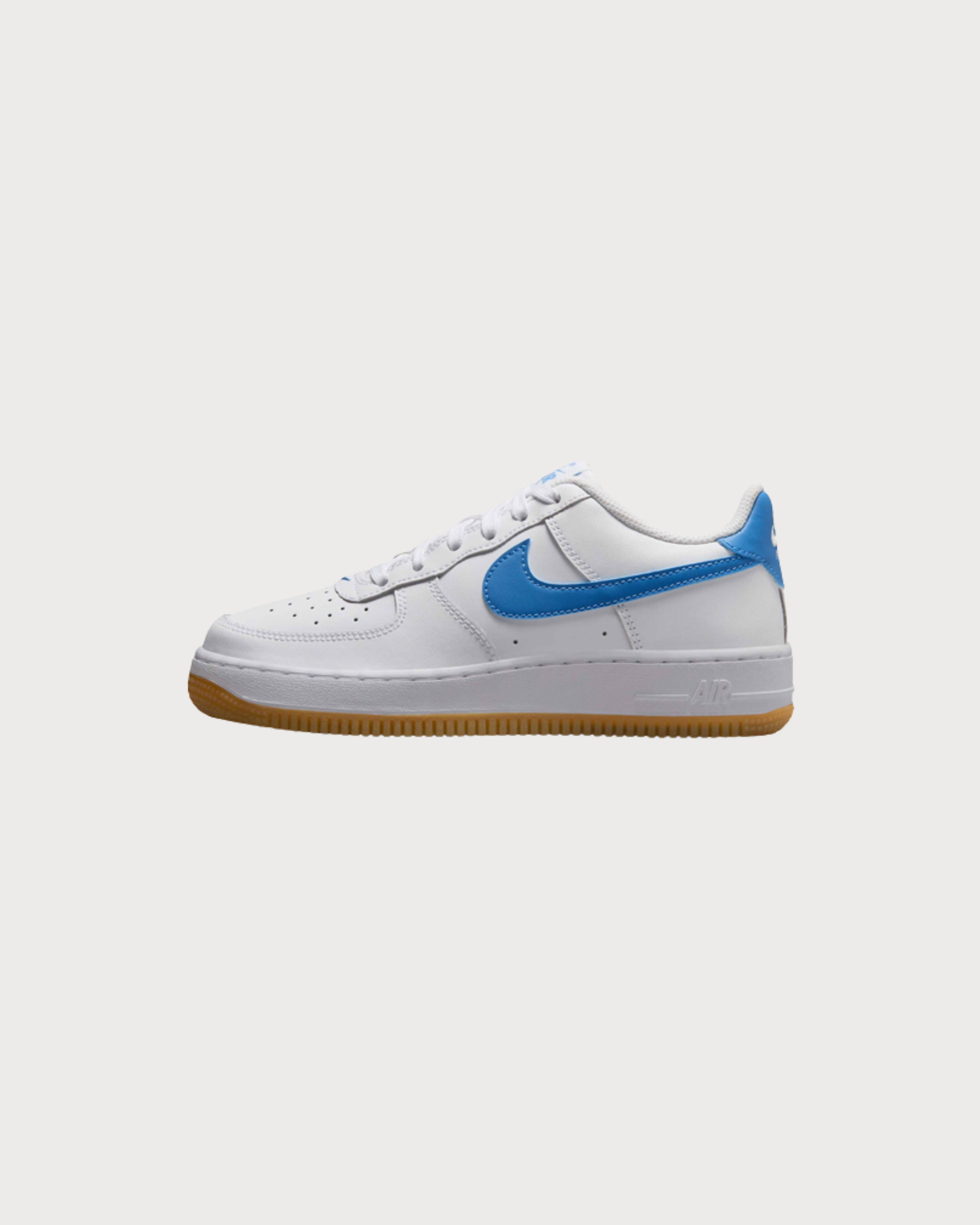 Nike Air Force 1 Low White Gum Light Brown Blue Beyond (GS)