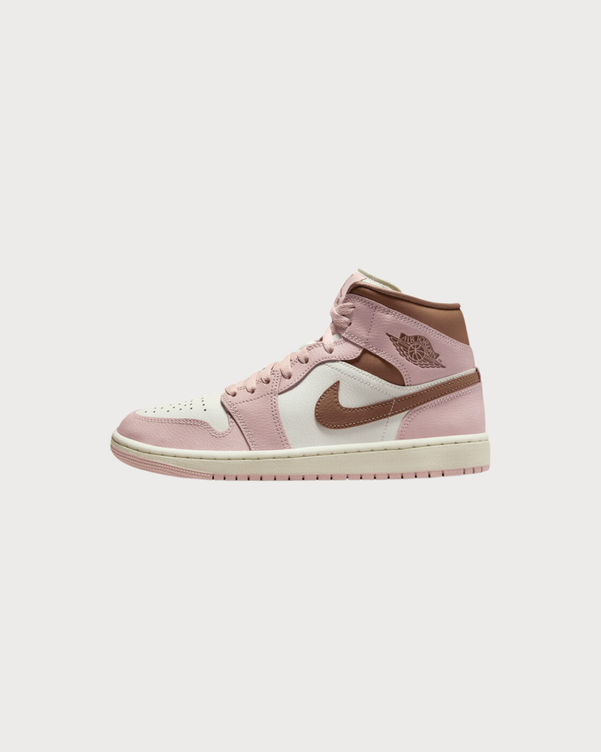 Air Jordan 1 Mid Pink Oxford Brown