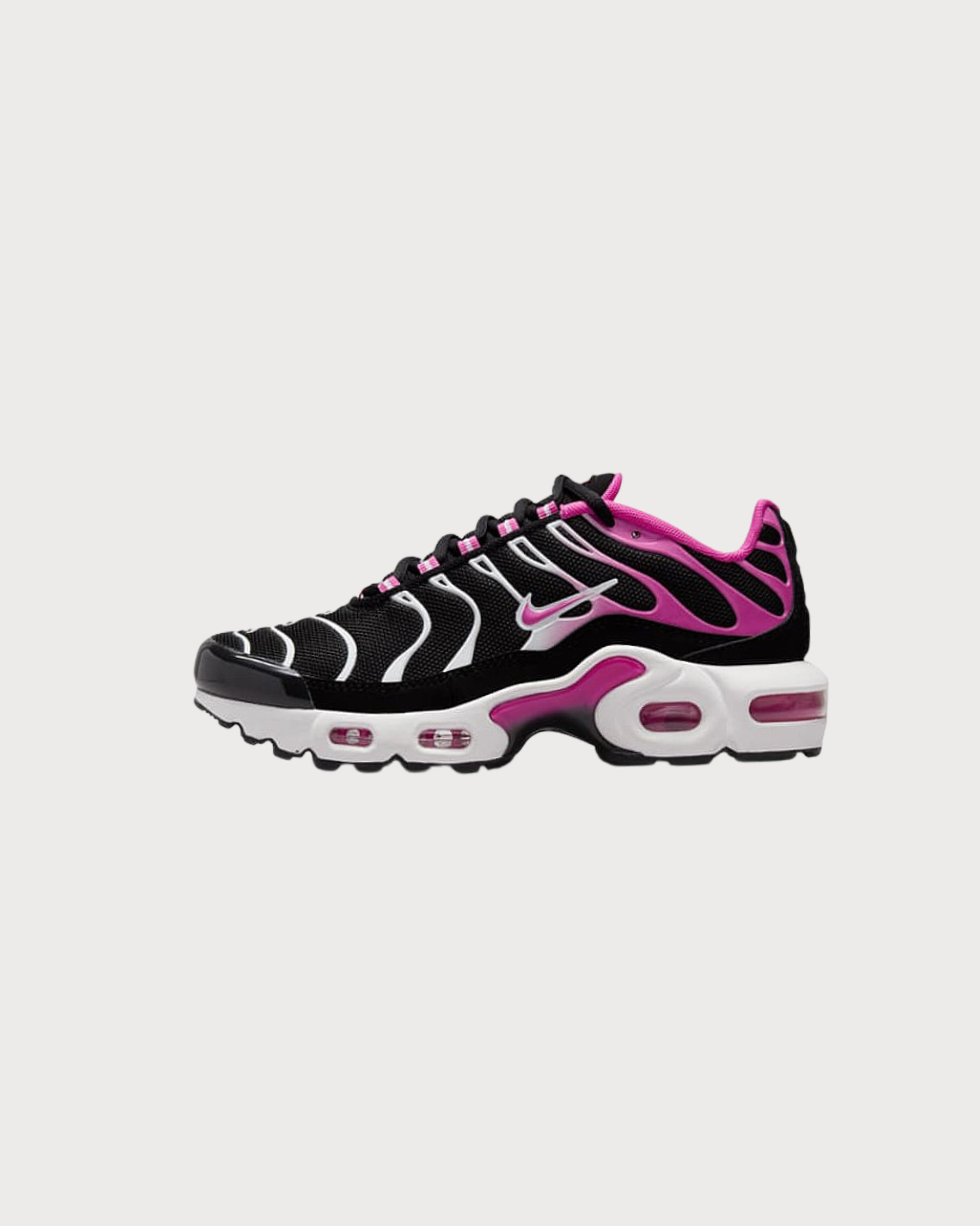 Nike Air Max Plus Black White Laser Fuchsia (GS)