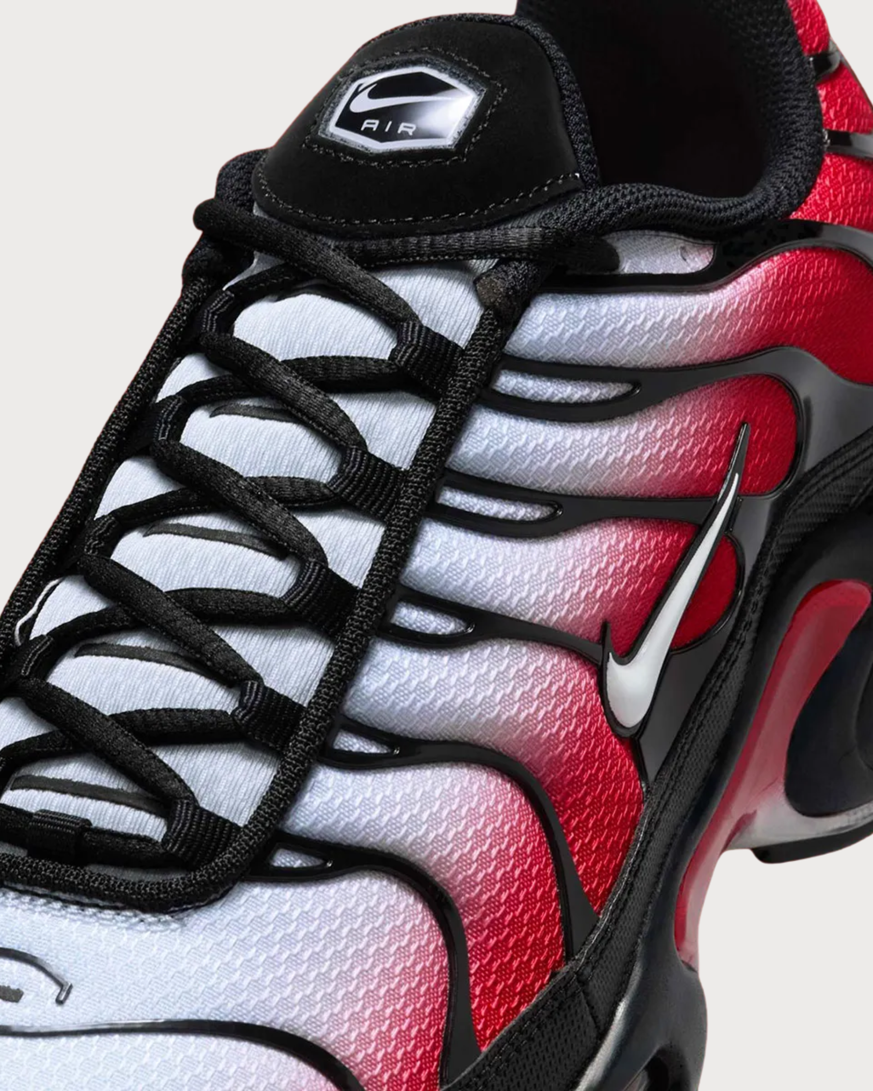 Nike Air Max Plus Pure Platinum University Red Black White 