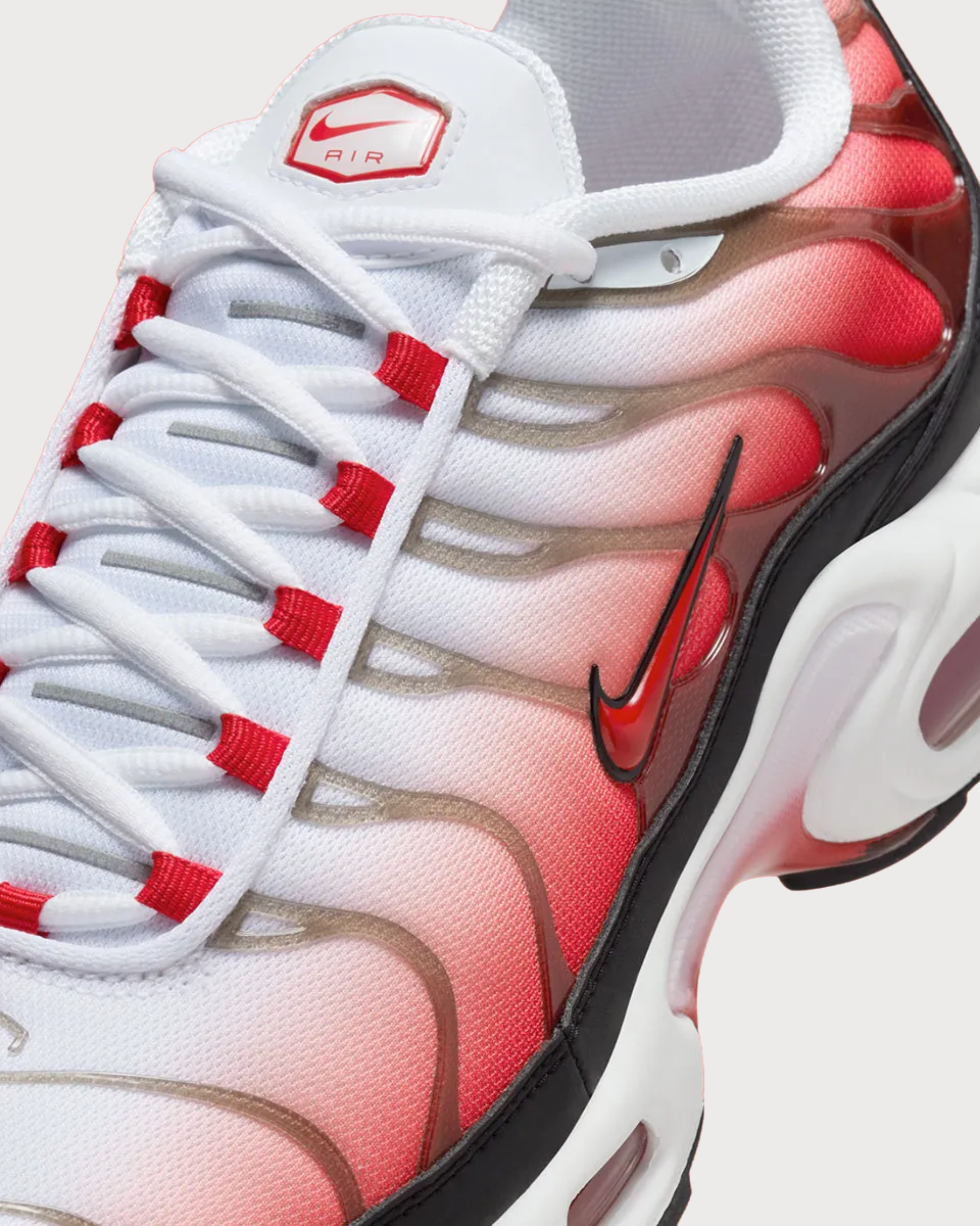 Nike Air Max Plus White Black University Red