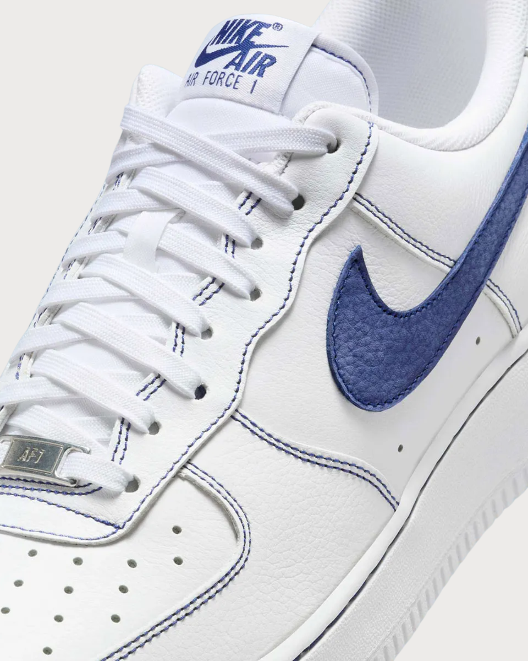 Nike Air Force 1 Low '07 LV8 White Deep Royal Blue 
