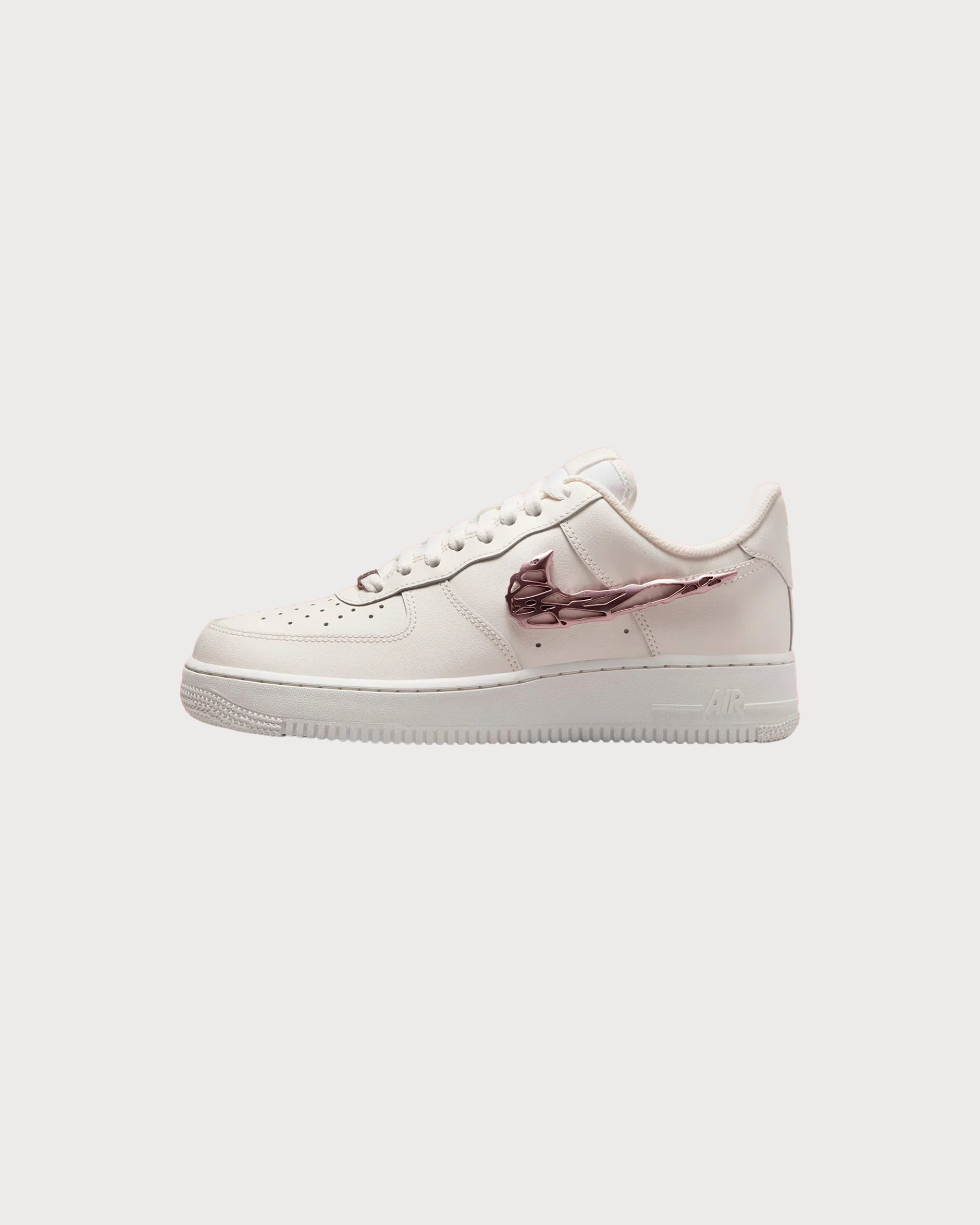 Nike Air Force 1 Low Liquid Metal Swoosh Metallic Rose Gold (W)