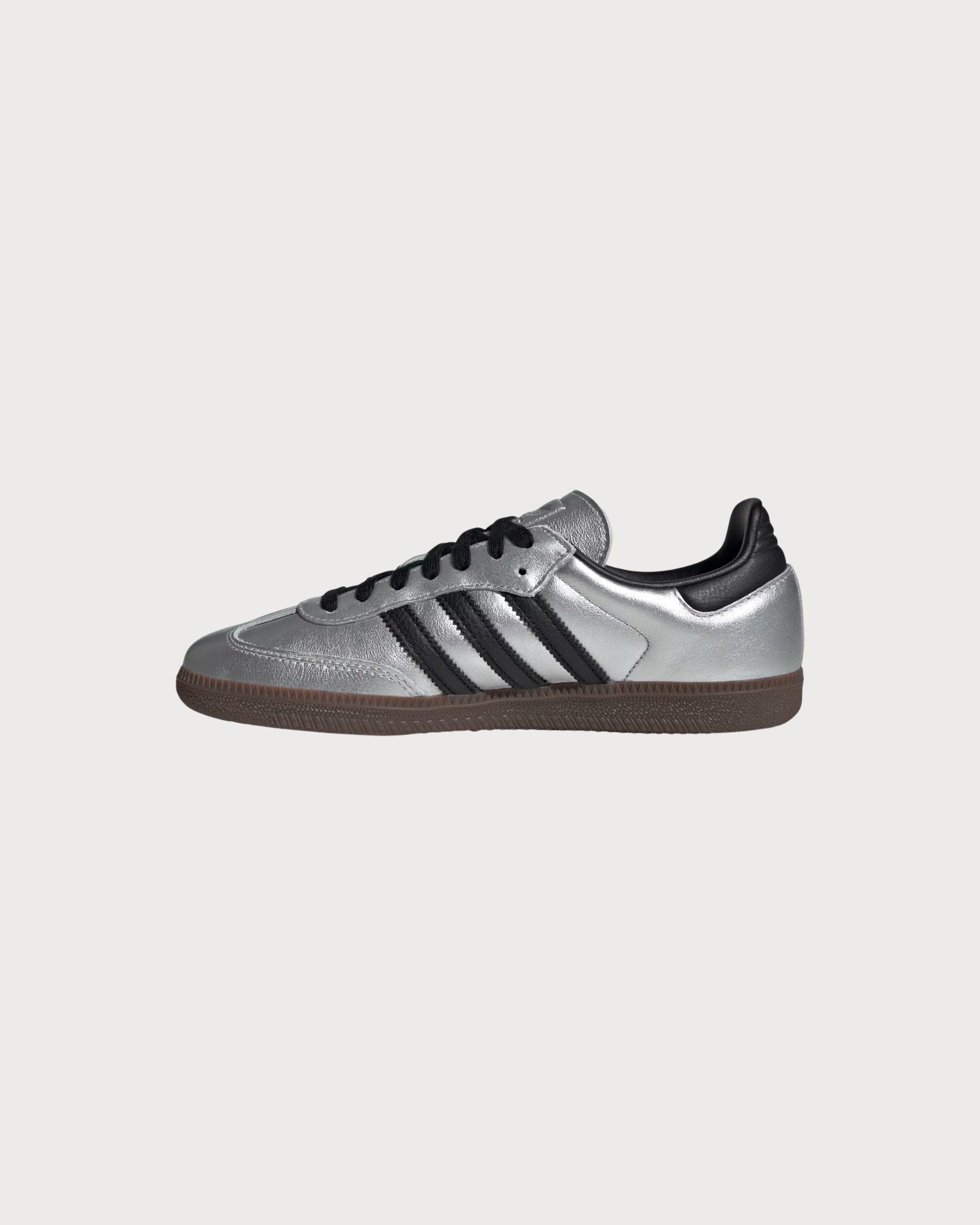 Adidas Samba OG Silver Metallic Black Gum (W) 